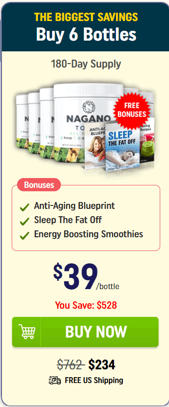 Nagano Tonic buy now 6 bottles